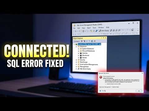 Fix SQL Server Error Cannot Connect to Localhost