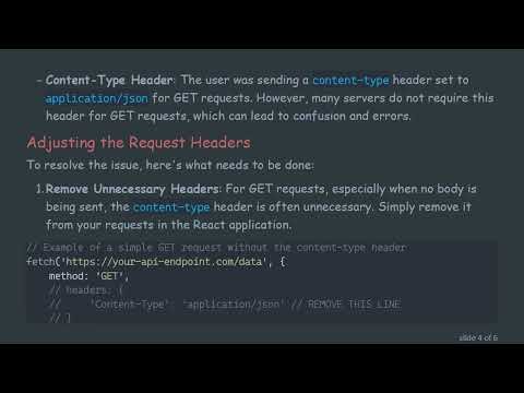 Resolving 400 Bad Request Errors in Your Frontend React API Calls