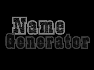 How to create a random name generator? tutorial