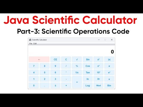 Java Swing Calculator Project | Part-3 Scientific Calculator Code