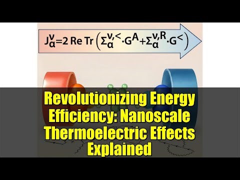 Revolutionizing Energy Efficiency: Nanoscale Thermoelectric Effects Explained