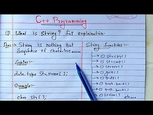 C++ Strings | What is String? full Explanation