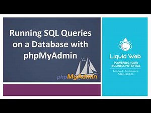 Running SQL Queries on a Database with PhpMyAdmin