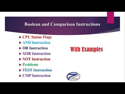 Logical & CMP Instructions in Assembly Language | AND | OR | NOT | XOR | TEST | CMP Instructions