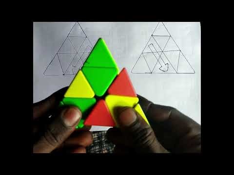 pyramid | Rubik's | Cube | solve in 4 steps। How to Solve | a Pyraminx |