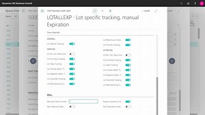 How to define Item Tracking Codes for Lot and Serial Numbers and assign them to Items