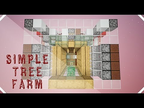 Simple Tree Farm: Tutorial | Minecraft 1.13+