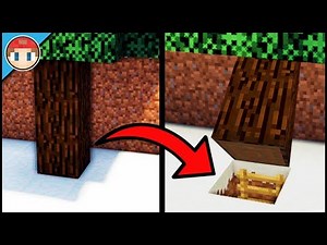 Minecraft: How to Build a Secret Base Tutorial (#11) - Easy Hidden House/Base!