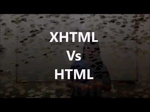 XHTML Vs HTML