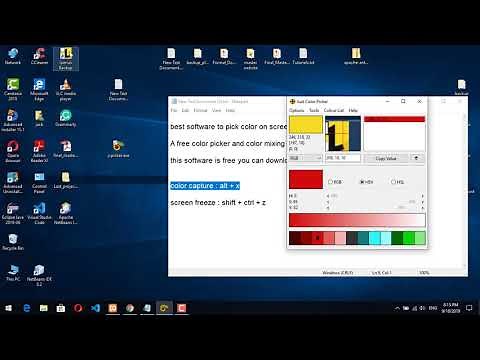 best software to pick color on screen : Just Color Picker