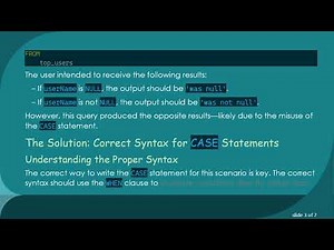 Mastering CASE Statements in SQL: Handling NULL Values with Ease