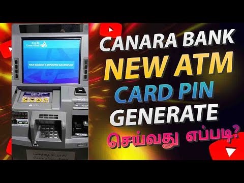 Canara Bank New ATM Card Pin Generate Tamil