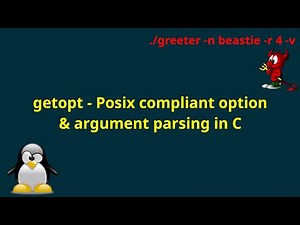 getopt - Posix compliant option & argument parsing in C