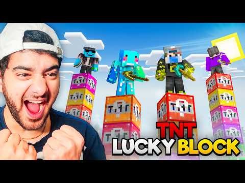 Ultimate Lucky Block Tower Race Challenge😂