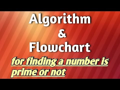 Algorithm & Flowchart for finding a number is prime or not #algorithm #flowchart #primenumberalgo