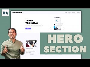 React Multi-page Website in Hindi #4: Complete Hero Section with CSS