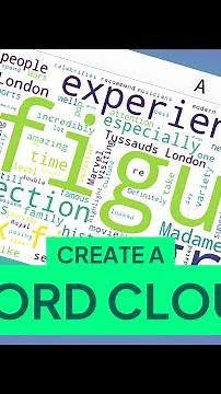 How to create a word cloud using Python in Excel