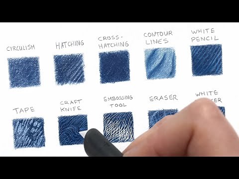 10 Coloring Techniques to create texture with colored pencils