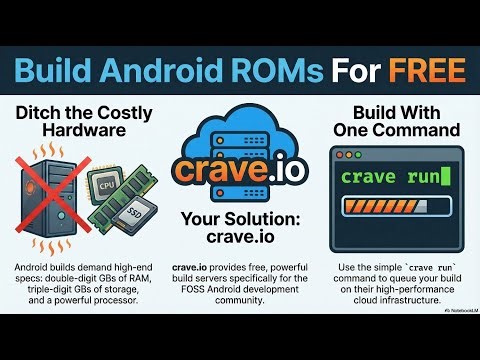 Build your Custom Android Rom for FREE. Without High-End PCs or Costly cloud services.