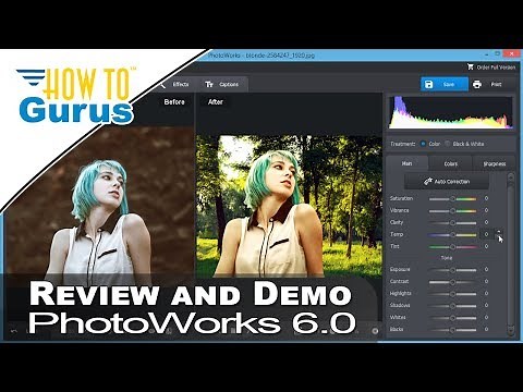 Review of PhotoWorks 6 Photo Editing Software PC AI Image Enhancement
