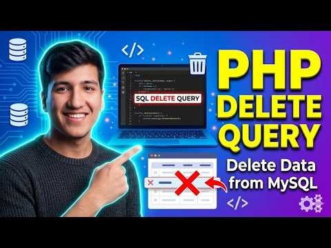 PHP MySQL Delete Query | Delete Data from MySQL using PHP | Complete Web Development Urdu Hindi