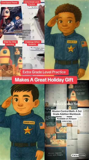 Mission Control Math: A 3rd Grade Workbook Addition Workbook for Kids 8-10 is available on Amazon: https://www.amazon.com/dp/B0FPMH79KR #3rd grade math #Kids Educational Workbook #StudyTok #third grade math #TeacherTok