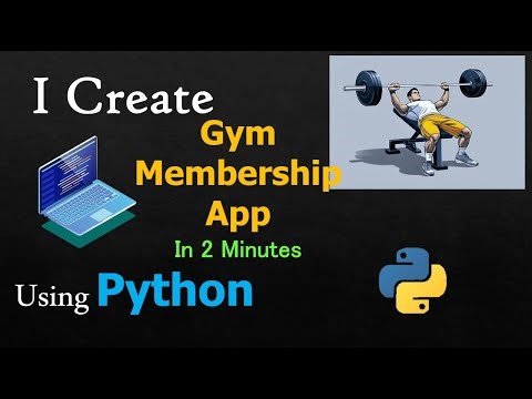 I CREATE GYM MEMBERSHIP APP IN 2 MIN USING PYTHON | PYTHON MINI PROJECT #coding #python
