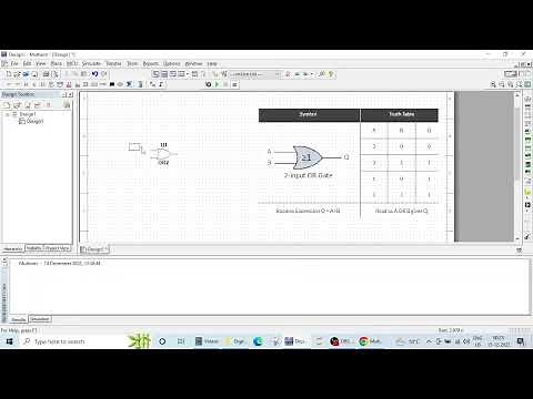 1. Designing and Verifying OR Gate Digital Circuit Operation Using Multisim