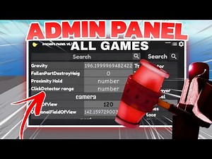 [VERY OP] Admin Panel ALL GAMES (ROBLOX ADMIN) | PASTEBIN 100%