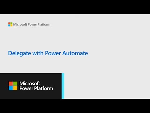 Delegate with Power Automate