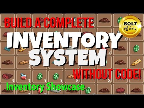 My Complete Inventory System (Without Code!) Showcase - Unity + Bolt Visual Scripting