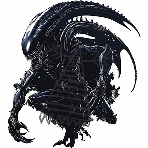 Alien Xenomorph Design PNG| SVG, PSD Digital File | High-quality Artwork for Crafts and Projects - Etsy