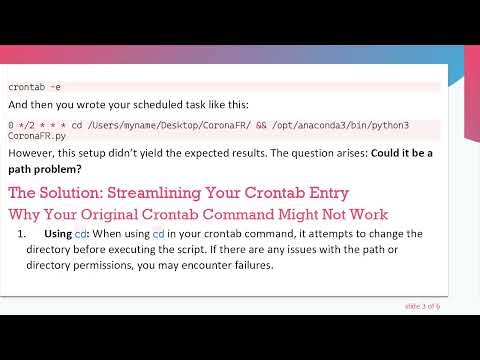How to Easily Execute a Python Script with Crontab Every 2 Hours