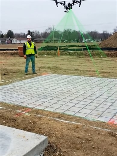 Drone Topography laser Surveying home plan layout and steel structure calculation #trending #laser #fyp #modernlasersurvey #drone