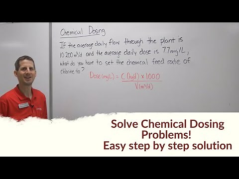 How to solve for chemical feed rate - given dosage and daily flow