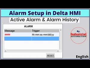 Alarm Configuration in Delta HMI | English