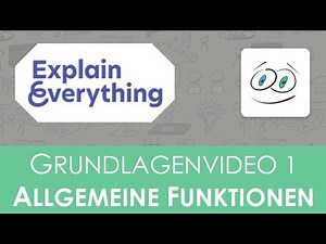 Explain Everything Workshop - G1 Allgemeine Funktionen