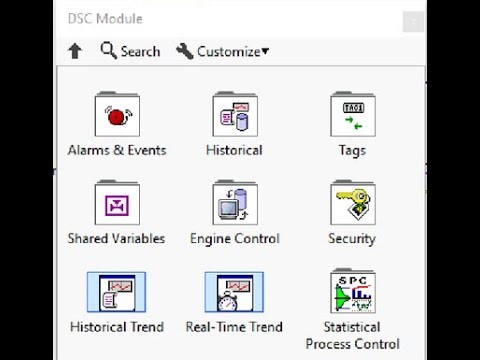alarm & events and historical trend with dsc module labview