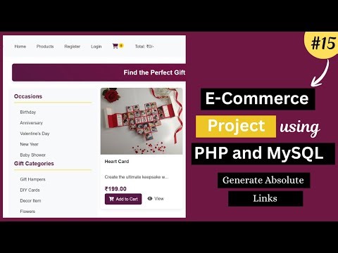 E-Commerce Website Project Using PHP & MySQL | Admin & User Panel | Generate Absolute Path -15