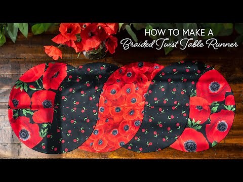 How to Make a Braided Twist Table Runner | a Shabby Fabrics Tutorial