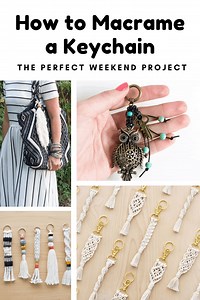Easy Macrame Keychain Patterns Bring a Boho Vibe to Your Purse