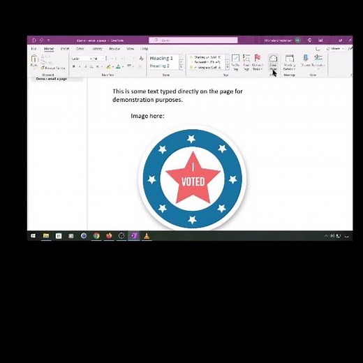 Email your OneNote page from inside OneNote! | Windows | Desktop| #onenote #short #shorts
