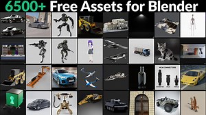 Over 6000 free assets and an Asset Browser in Blenderkit