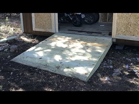 Building Shed Ramps - DIY