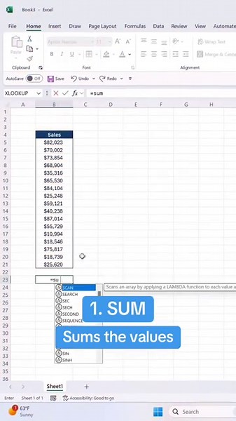 5 basic Excel functions every user should know 👀 Which do you use most?