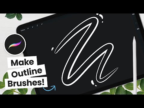 How To Make an OUTLINE BRUSH In Procreate • FREE Brushes!