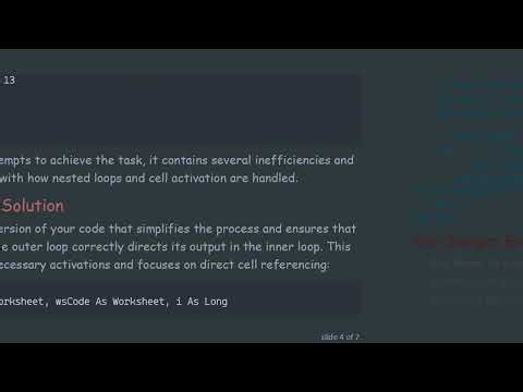 Mastering VBA Nested For Loops for Efficient Excel Automation