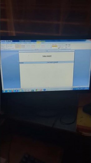create table press tab key #computer #computereducation #computerzone #microsoftoffice
