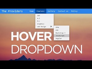 Multilevel Dropdown Menu in HTML CSS & Bootstrap | Responsive Navigation with Submenu| The Providers