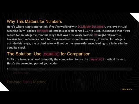 Troubleshooting Java's find() Method in Double Linked Lists